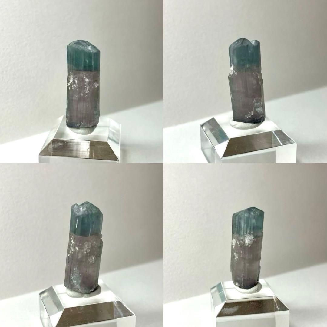 バイカラートルマリン　アフガニスタン　ブルーキャップ&ピンク　鉱物標本　原石