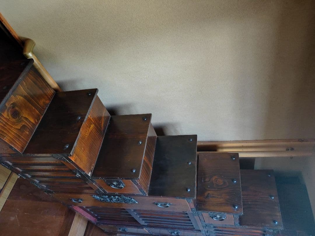 階段箪笥 両面箪笥 階段だんす 階段ダンス 和箪笥 和ダンス 時代家具 民芸家具