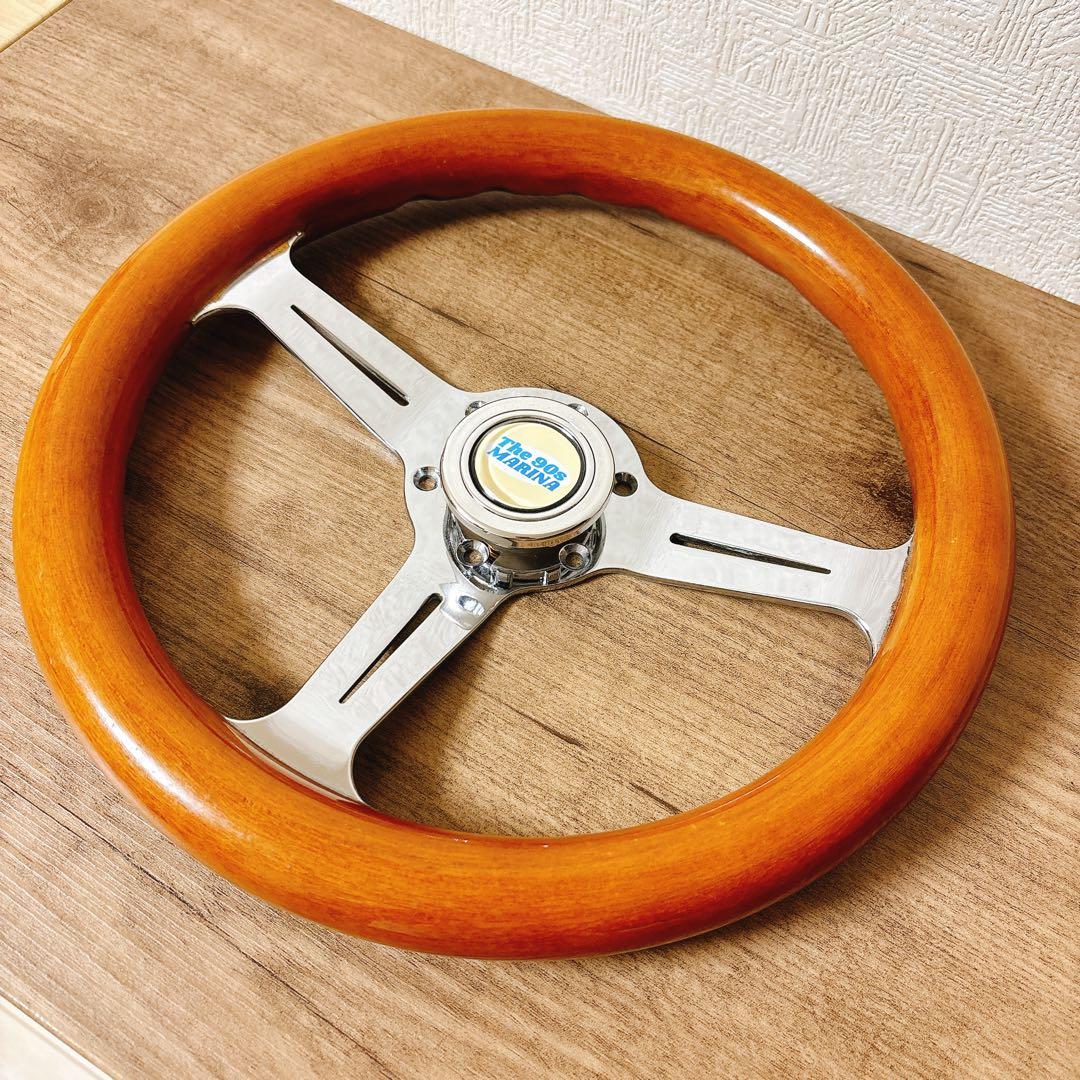 希少　当時物　ウッドハンドル　ウッドステアリング　33cm 旧車　USDM