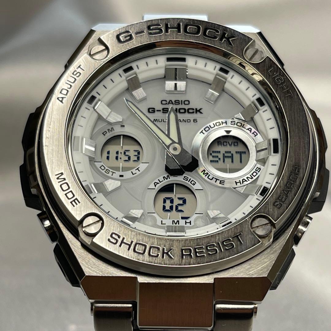 CASIO G-SHOCK GST-W110D 電波ソーラー 稼動品