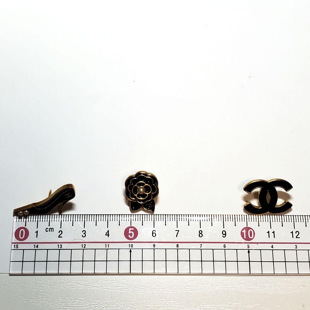 【美品】シャネルピンバッチ ブローチ3点セットココマークk020