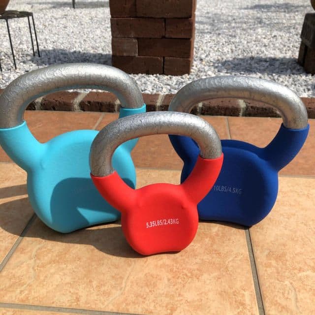 ケトルベル3点セット 2.43kg 4.5kg 6.8kgシェイプアップに