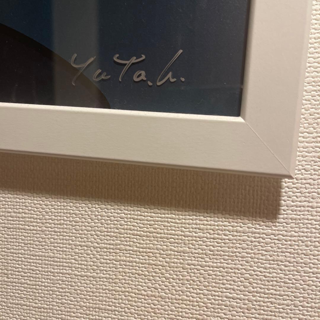 希少作品　ハシヅメユウヤ　サイン入り額付きポスター