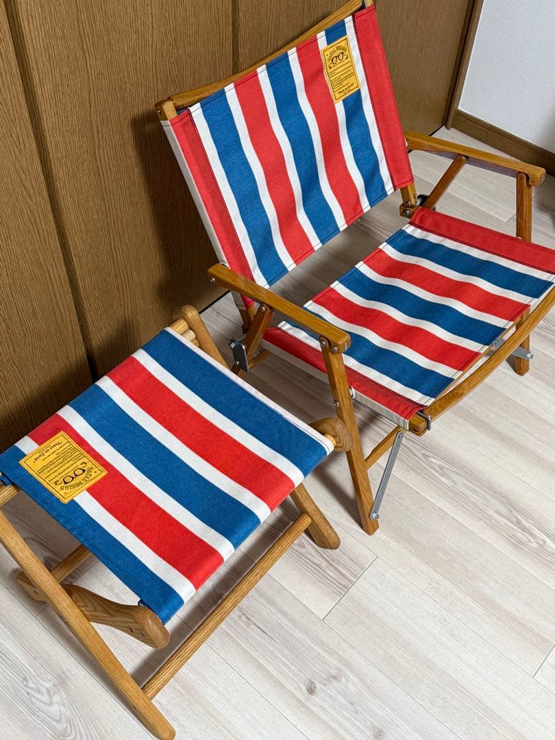 ネイタルデザイン　カーミットチェア　ELスツール　セット　レトロストライプ