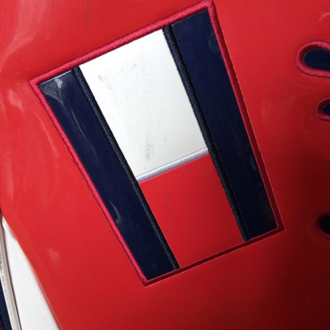 希少ロゴ　トミーヒルフィガー　キャディバッグ　2点式　ショルダー　9型　エナメル