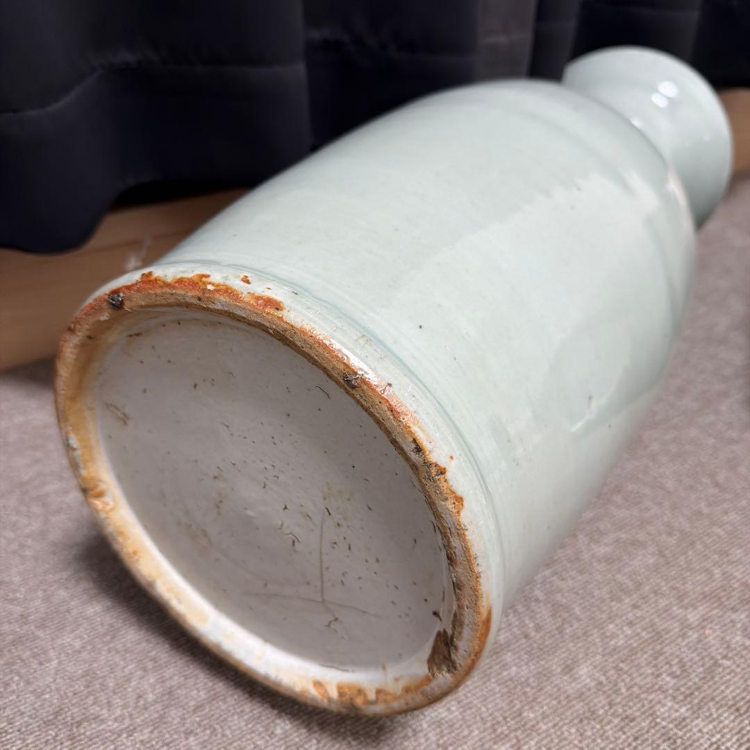 染付花瓶　二個セット　骨董品　アンティーク　中国　古い