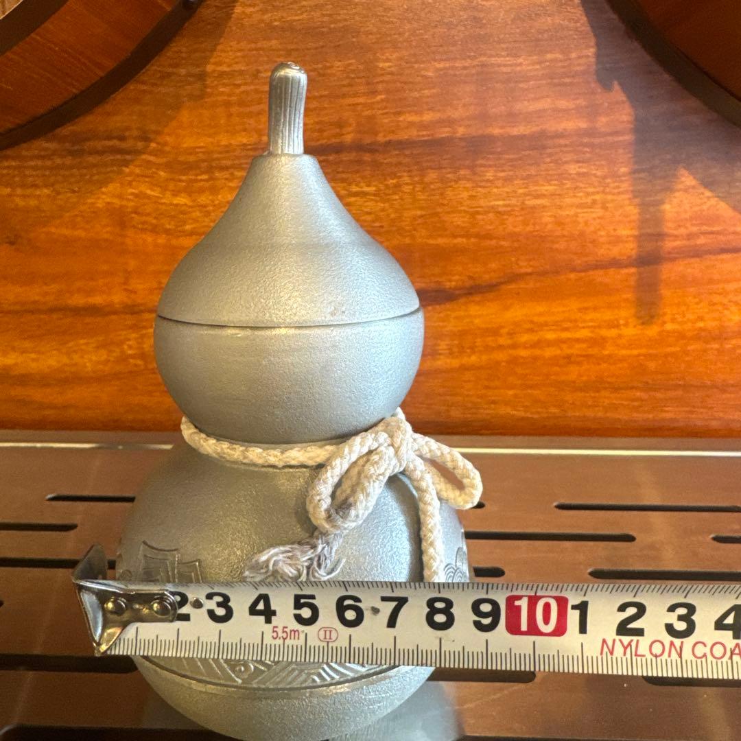 福铭阁 純錫製ひょうたん型茶釜