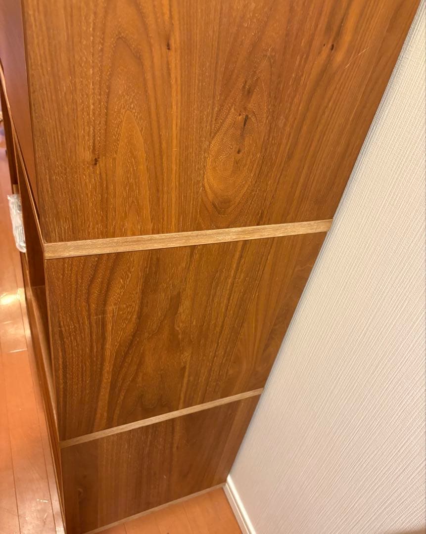 無印良品　スタッキングキャビネット　オーク材　ウォールナット