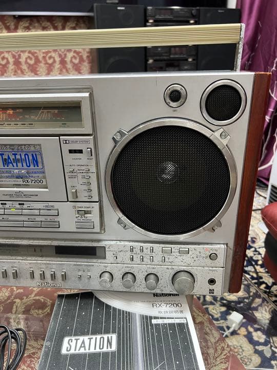 内蔵BLT変更可能ナショナル ラジカセRX-7200動作品 FMAM受信可 中古