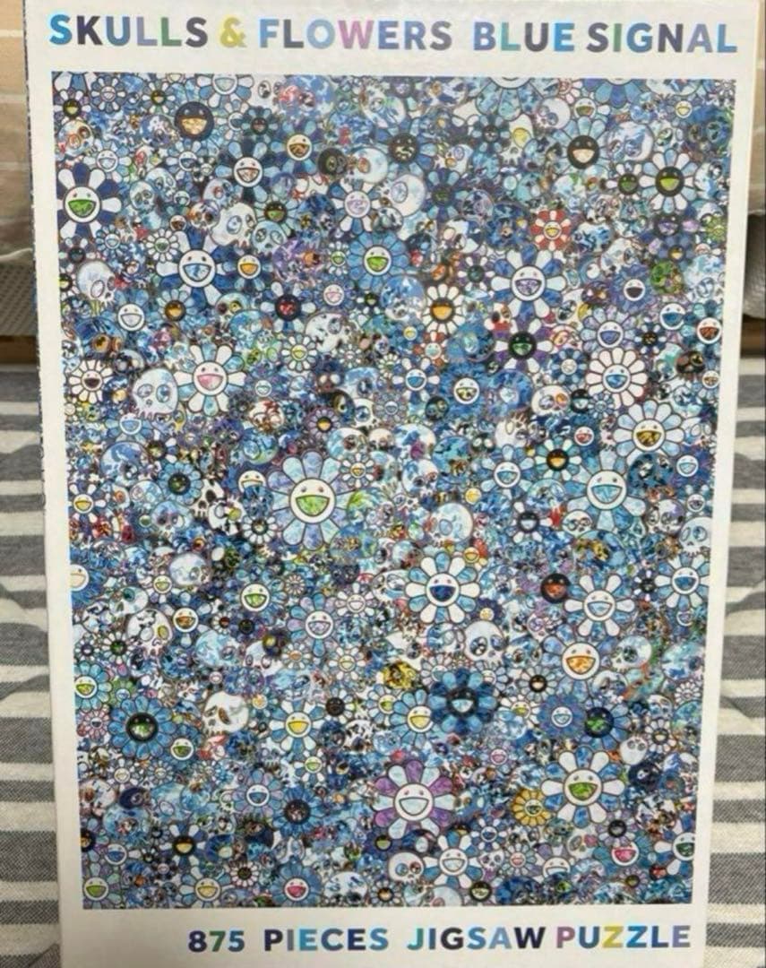 ジグソーパズル SKULLS & FLOWERS BLUE SIGNAL