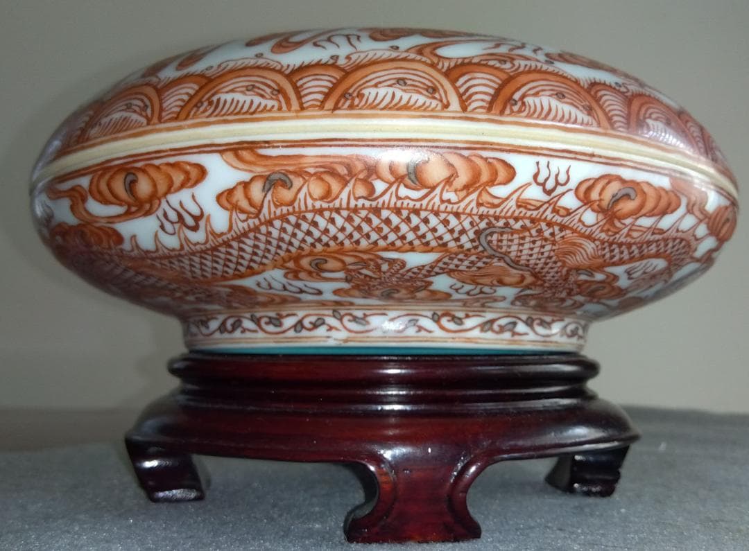 【Big Chef出品】中國清朝雍正年製　景徳鎮窯 龍鳳凰対盒子