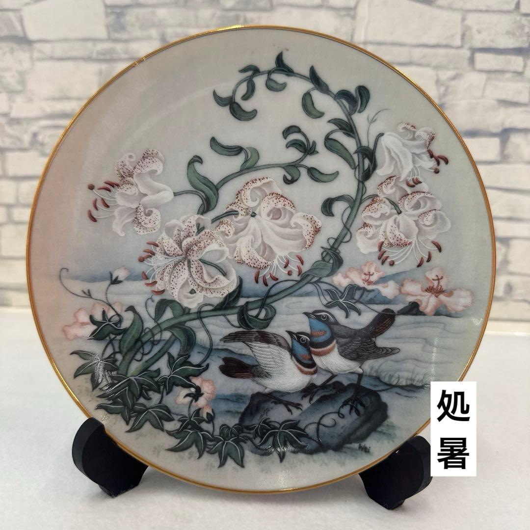 フランクリンポーセリン／富蘭克林瓷器・花鳥節氣圓／二十四節気 絵皿 24枚セット