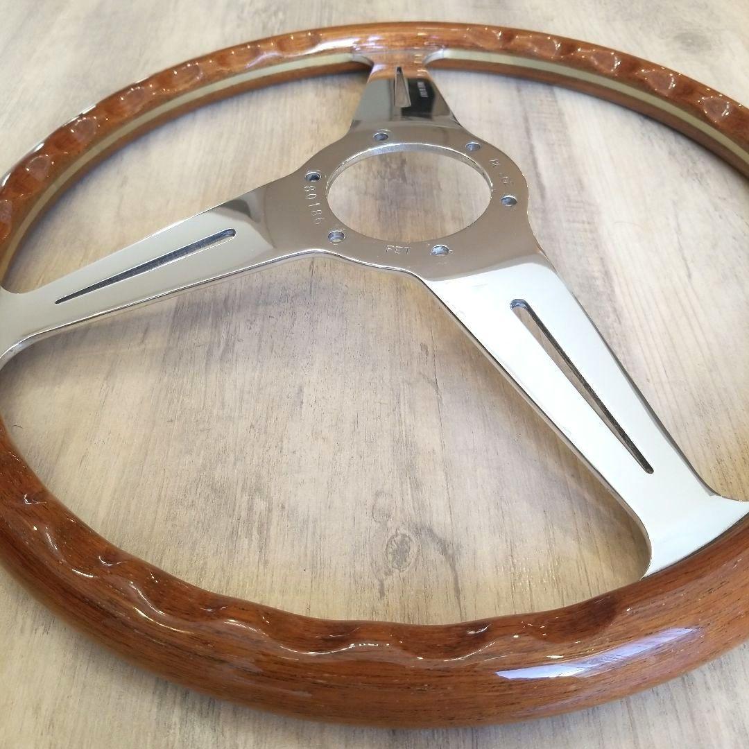 【美品】NARDI☆ナルディクラシックウッドポリッシュ/36Φ【FET刻印有り】