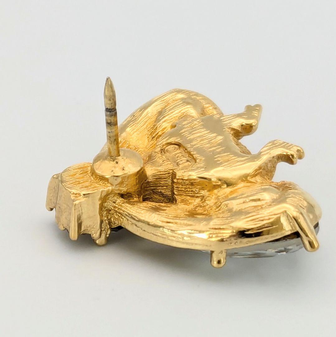 美品 希少 Dior ディオール ヴィンテージ Bee ハチ 蜂 ピンブローチ