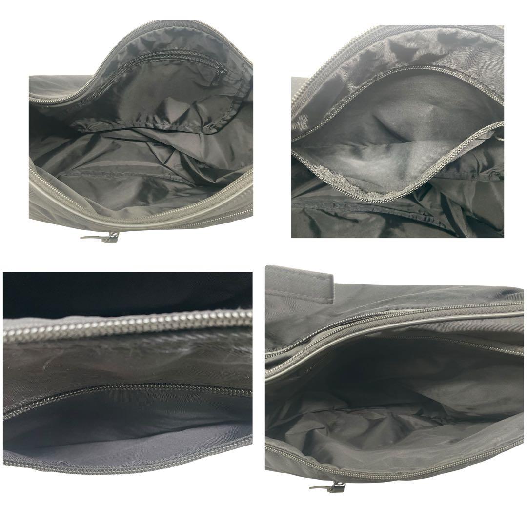 美品 オニツカタイガー メッセンジャーバッグ クロスボディバッグ ナイロン 黒