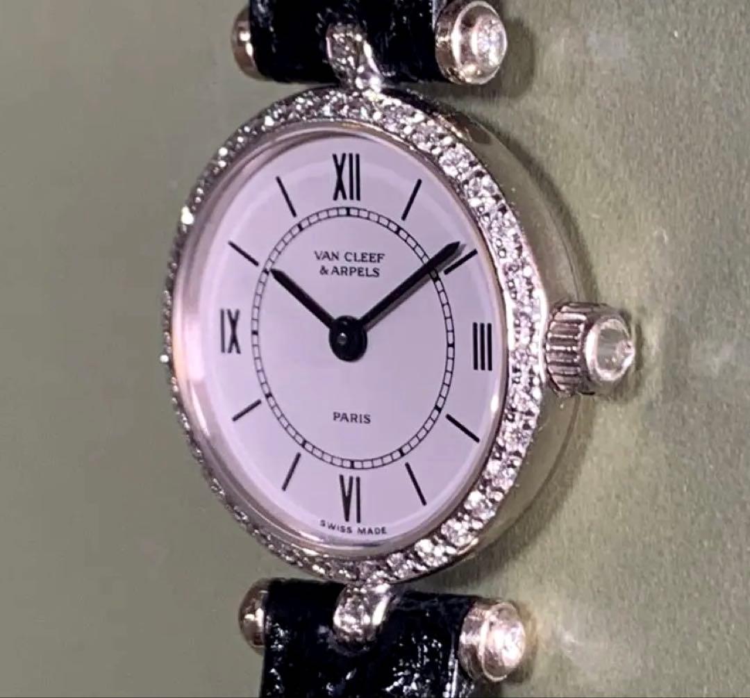 【電池交換済 ベルト新品 稼動品】Van Cleef & Arpels時計