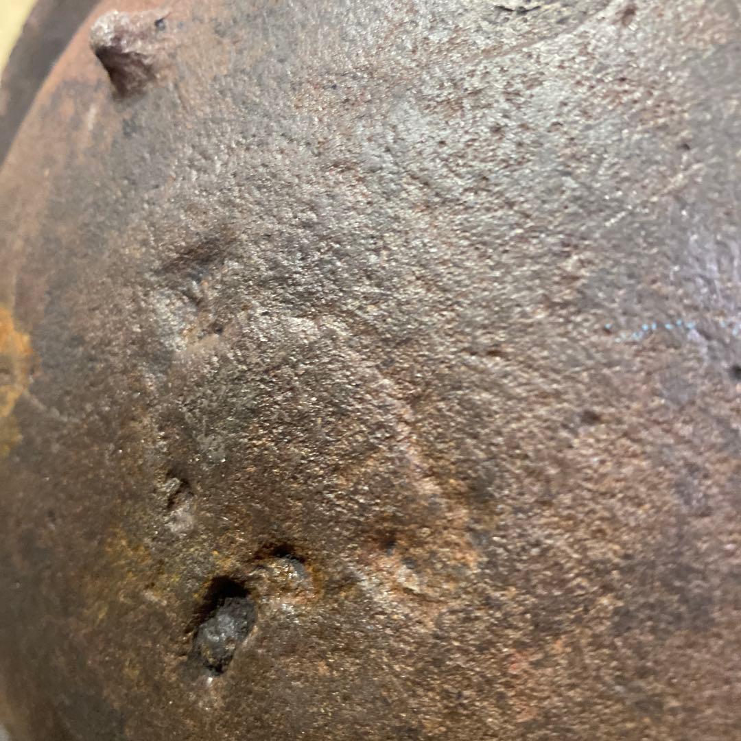 江戸時代　波ウサギ桜チラシ鉄瓶