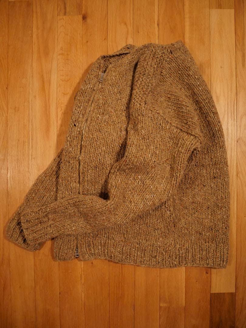 トップス PHIGVEL HAND-KNITTING ZIP SWEATER