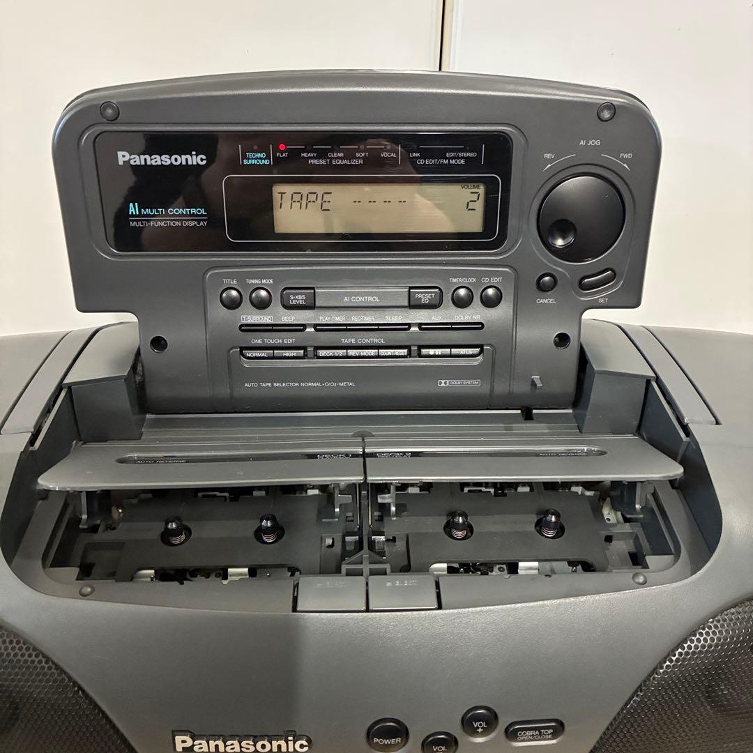 美品！パナソニック　コブラトップ搭載　CDラジカセ　RX-DT707 動作ok