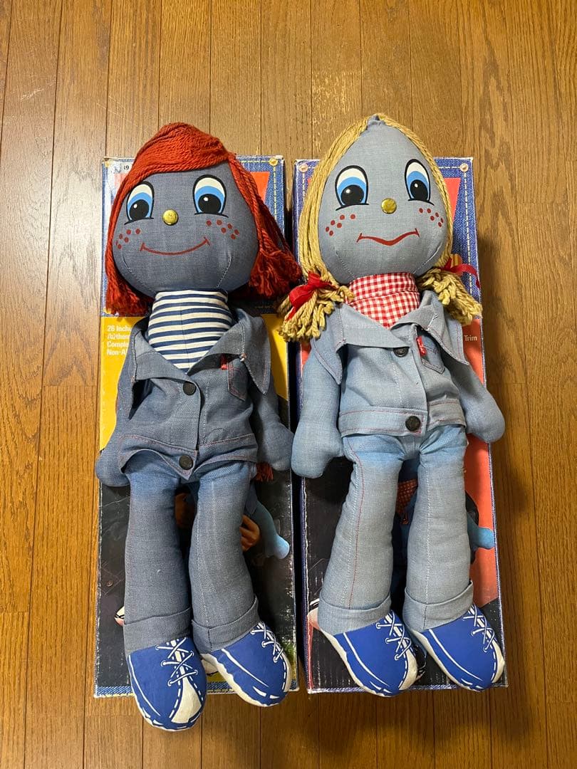 箱付き 50s vintage Levis リーバイス ドール 人形 2体セット