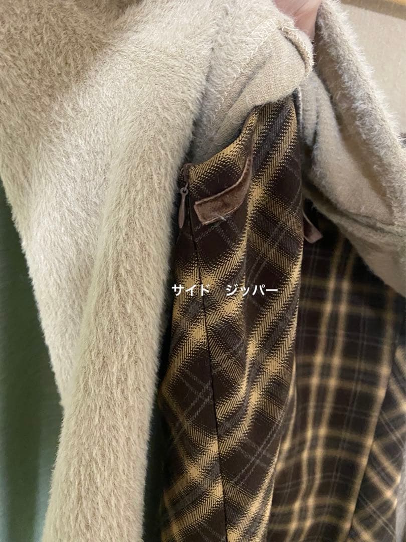 BunnyLis チェックミニワンピース