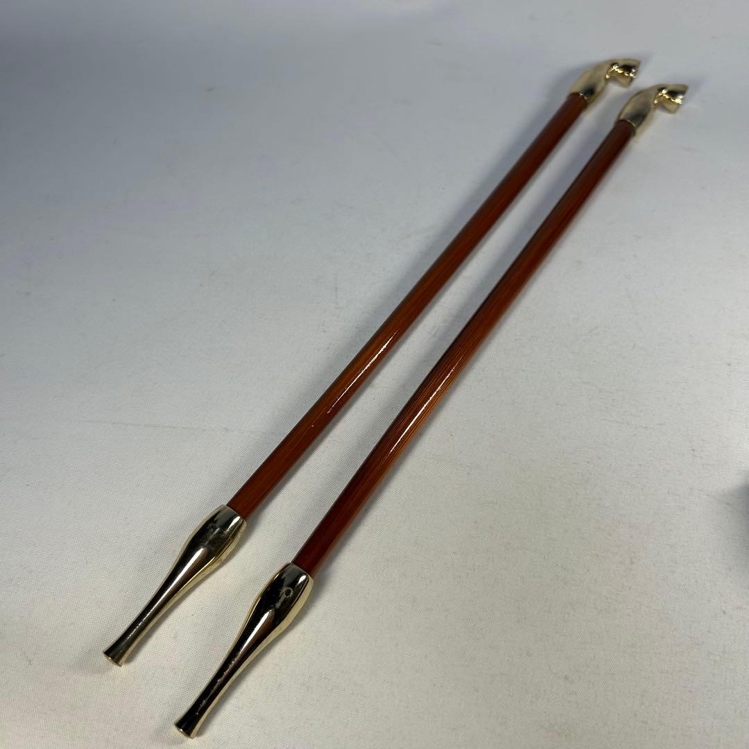 煙管　キセル　裏千家茶道具　無地　2本セット