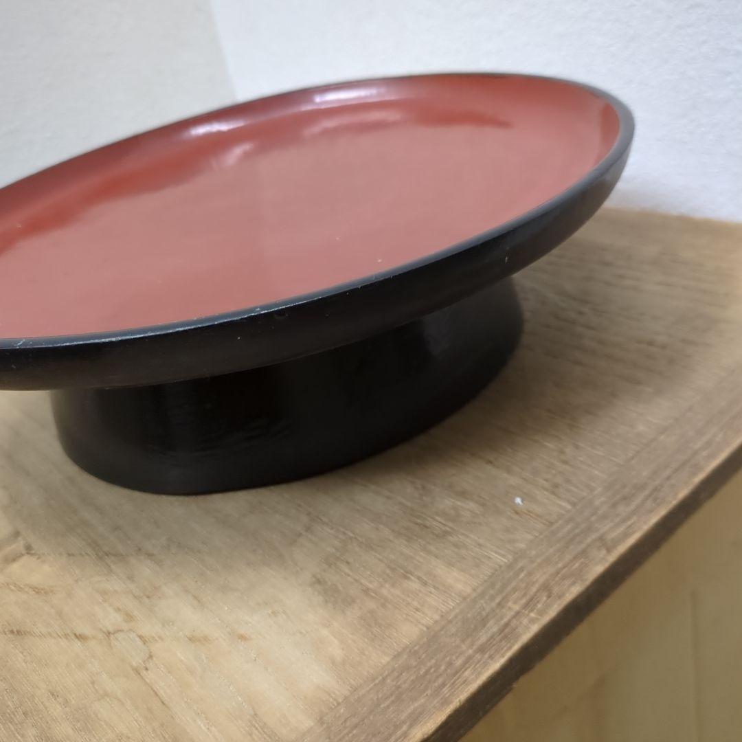 骨董　くりぬき盆　たかつき　台　木製　漆器　民芸　古道具　丸盆