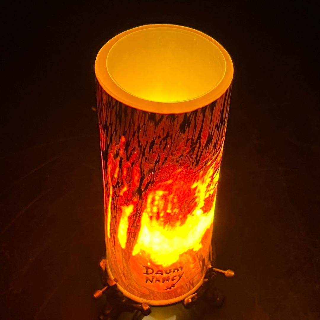 ドームナンシー　卓上照明　アンテルカレール　被せガラス　高さ18cm