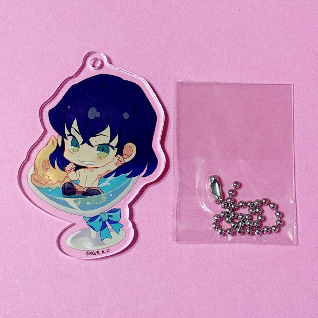 ♡鬼滅の刃 嘴平伊之助 セガ コラボカフェ たい焼き デフォルメ缶バッジ♡