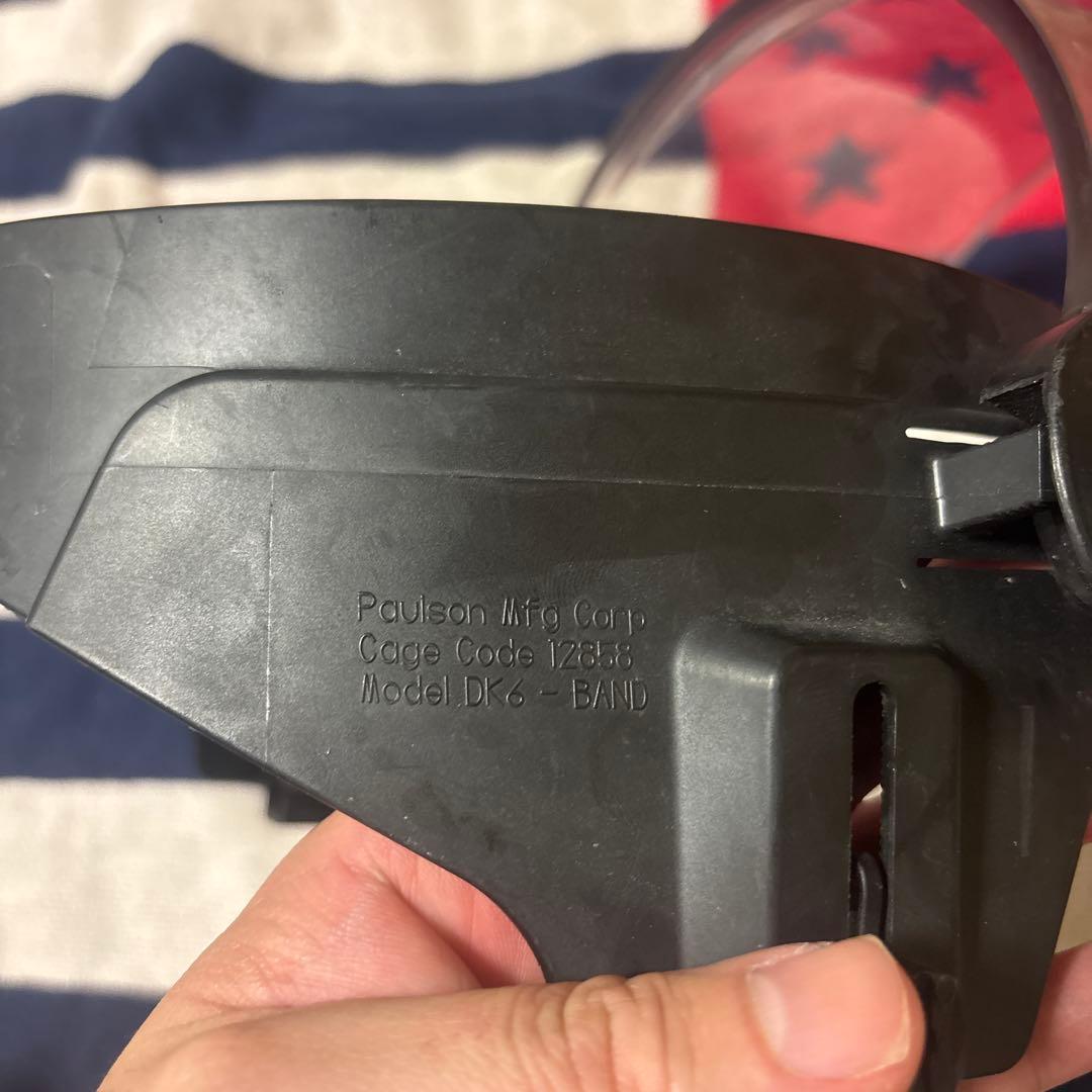 実物PAULSONフェイスシールド米警察装備CAGE CODE12858 B23