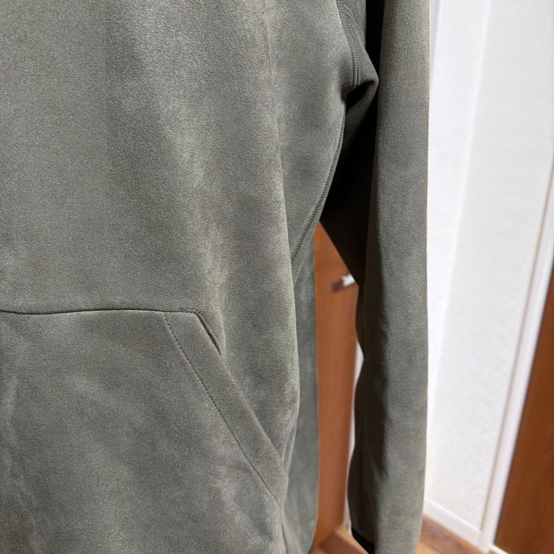 BRIEFING スエード調パーカー オリーブ Lサイズ