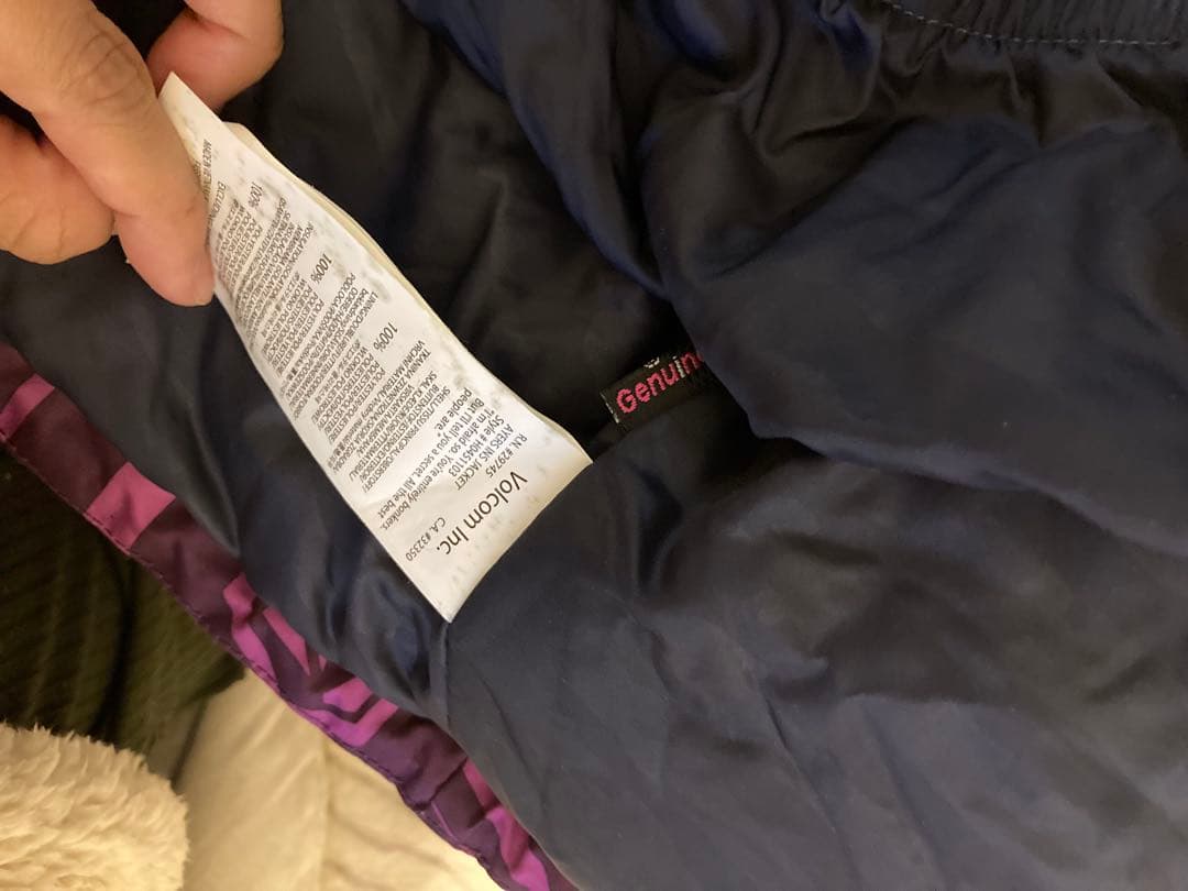 スノボウェア　volcom レディース　s 紫　パープル