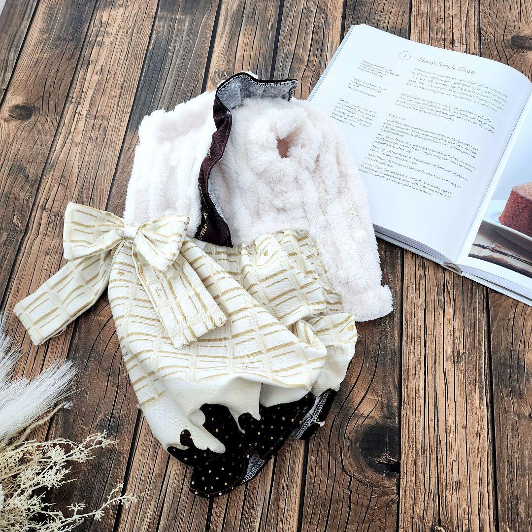 ❤チョコ&ボア❤ワンピース♡オーダー♡ハンドメイド 犬服