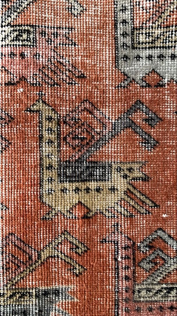 85.5×152 \"孔雀の行進\" ViNTAGE TURKiSHRUG