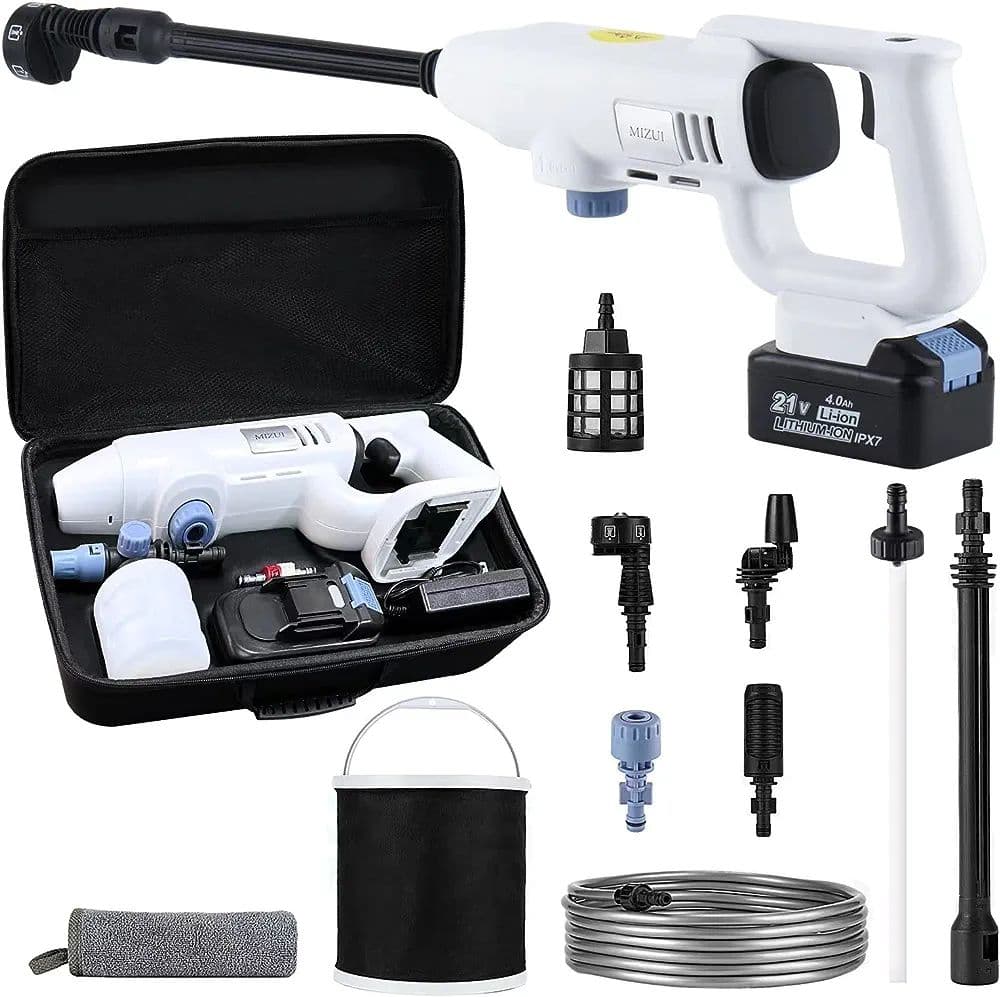 MIZUI  高圧洗浄機 コードレス 5Mpa IPX7防水バッテリー付