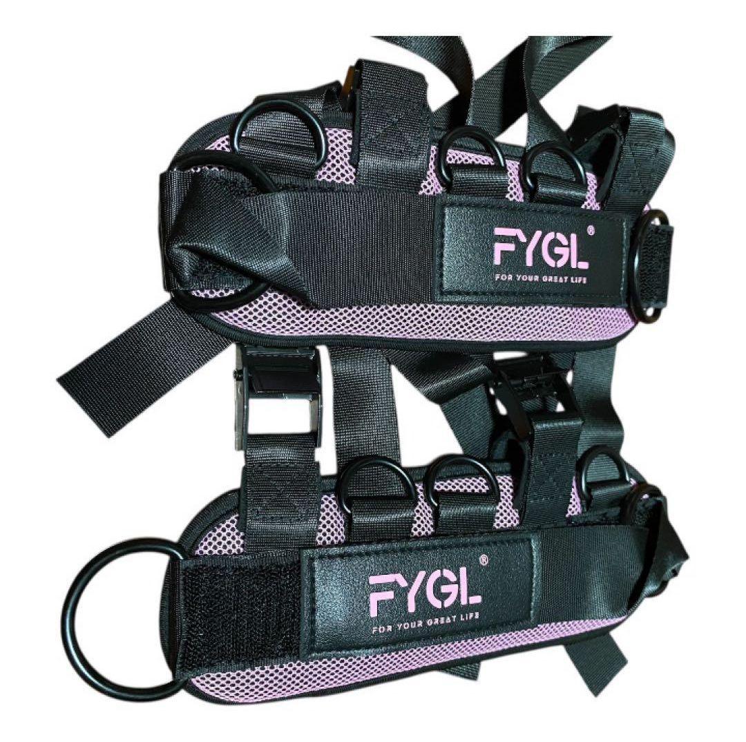 アンクルストラップ ケーブルマシン　ピンク　レッグストレングス　トレーニング