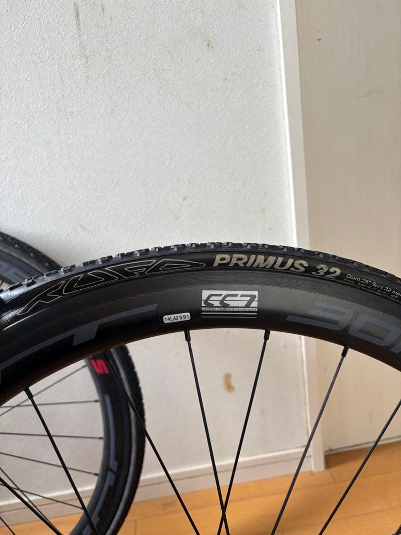 BOMA カーボンホイール 700C チューブラー 前後セット QR ディスク用