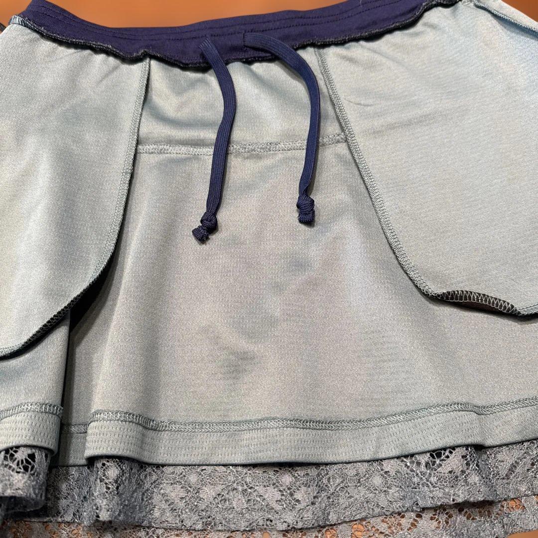 FILA テニスウェア レース　セットアップ深緑色