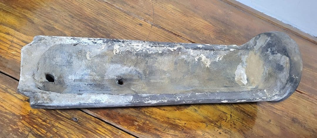 RAN　三つ葉葵紋　瓦　軒先瓦　徳川家所縁の寺院より　時代物