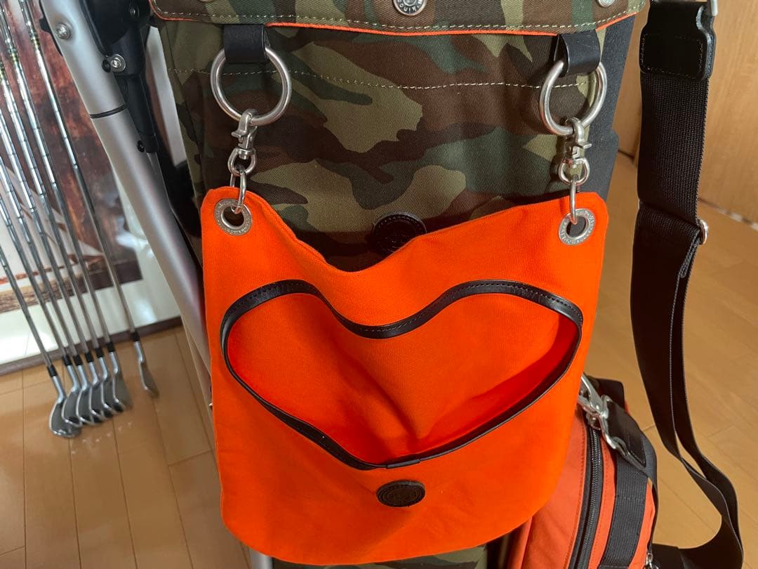 ミズノ木の庄帆布迷彩柄 スタンドゴルフバッグ