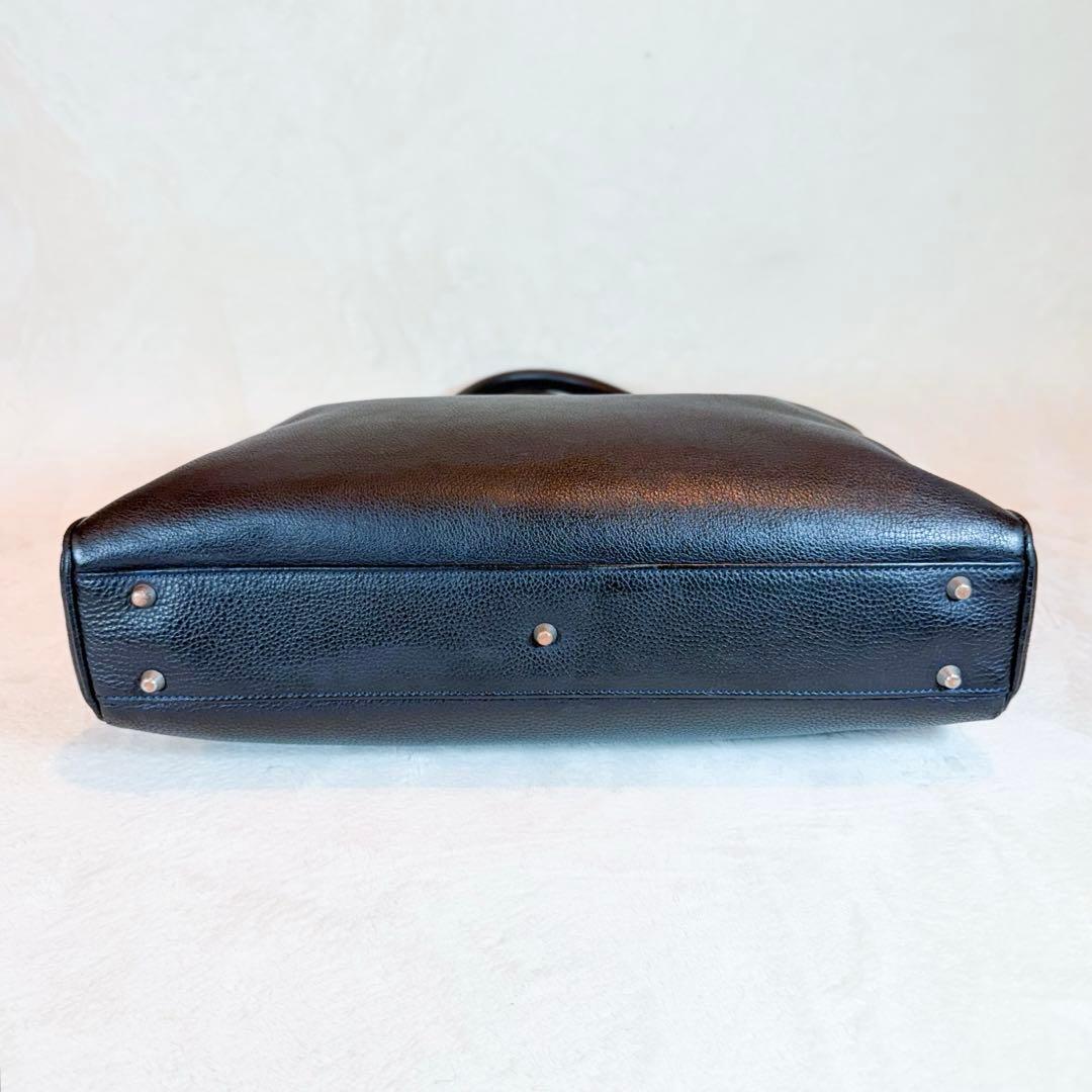 WILD SWANS ワイルドスワンズ ランスロット ブリーフケース 黒 シボ革