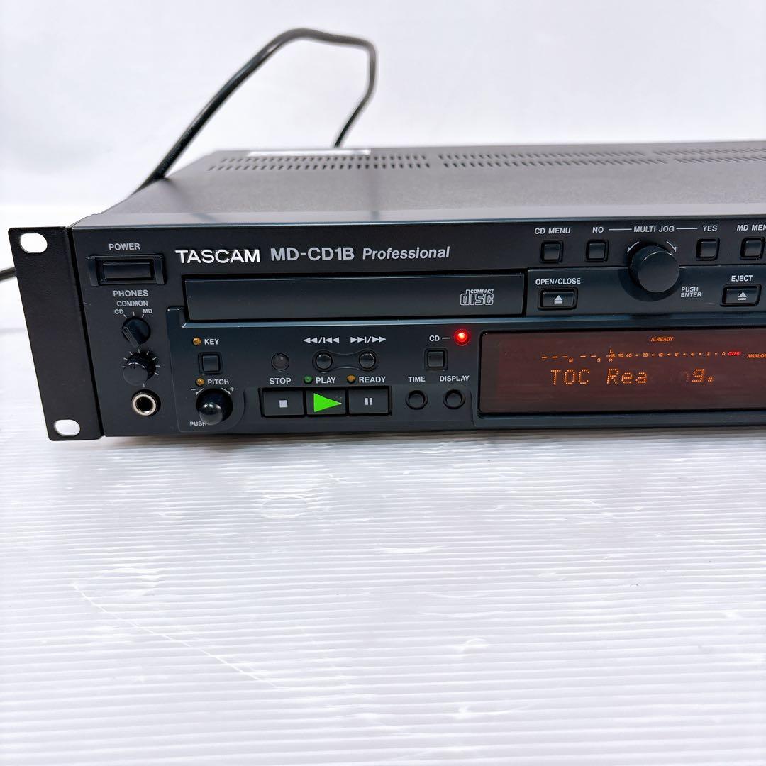 【極美品】TASCAM 業務用CDプレーヤー MD-CD1B MDプレーヤー