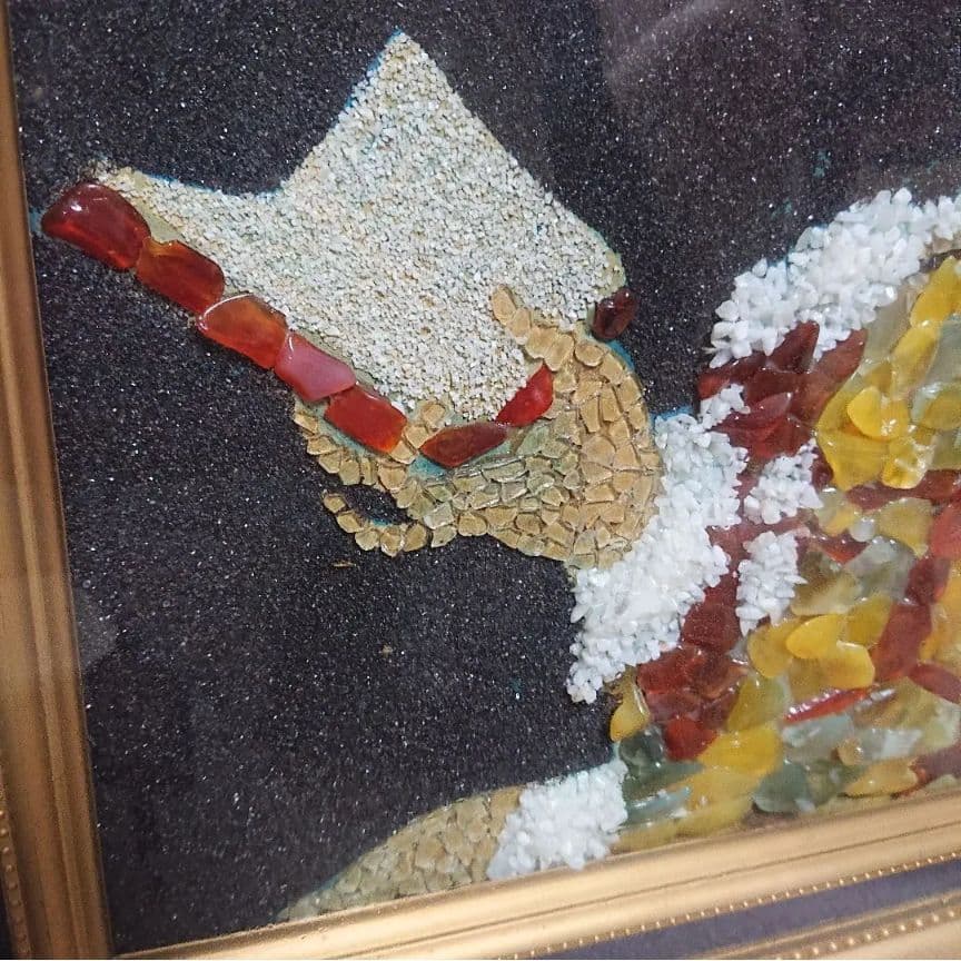 フラゴナール 読書をする女 宝石画 貴石画 油絵