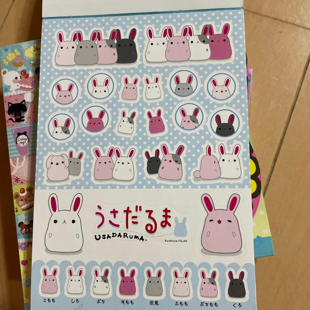 平成レトロ　メモ帳　まとめ売り　動物　ネコ　うさぎ　お札　シール帳一冊含む　12
