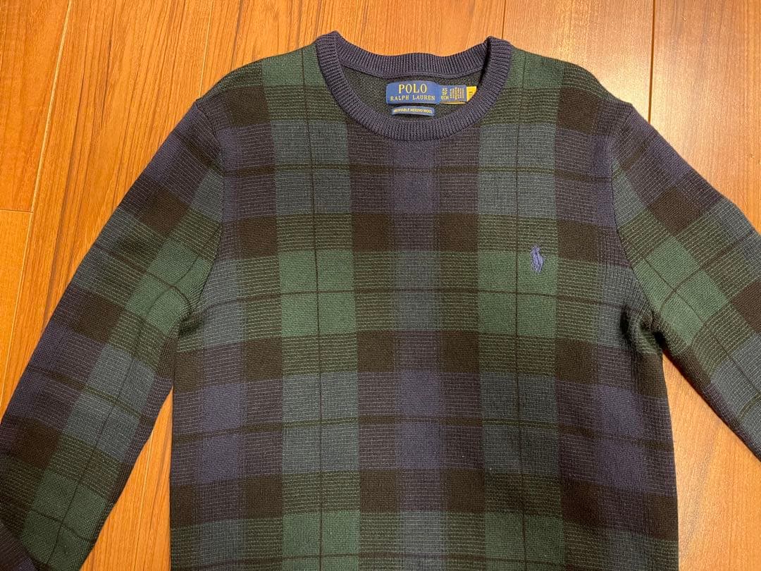 Polo Ralph Laurenラルフローレン チェック柄ウォッシャブルニット
