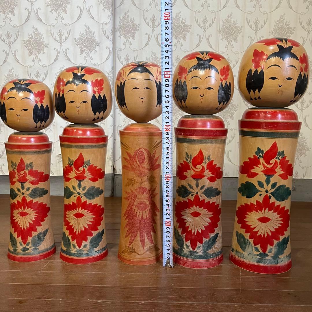 【アンティーク】創作こけし コケシ 18本まとめ 工芸品 置物 民芸品 小芥子