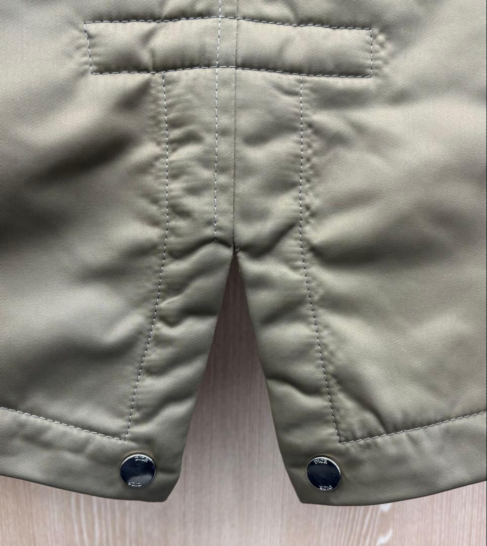 極美品 Dior ディオール 1947刺繍 ナイロン フーデッドコート 48