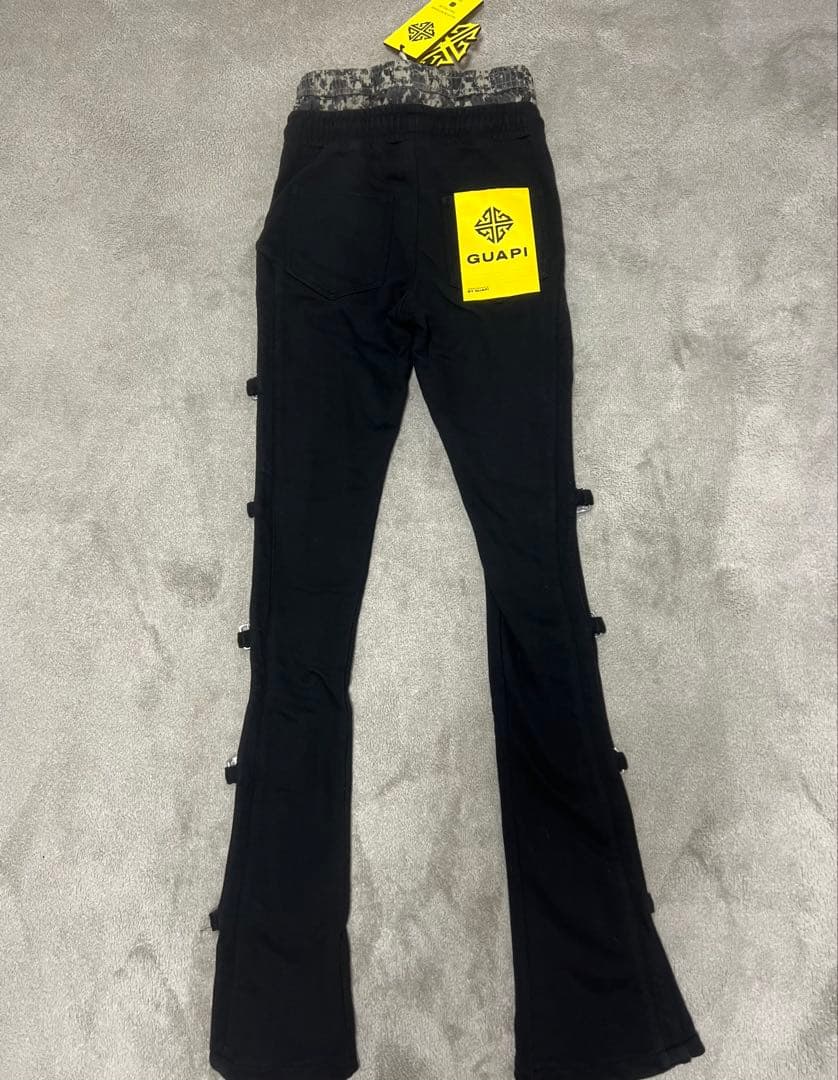 【新品未使用】GUAPI プレミアムスウェットパンツブラック28