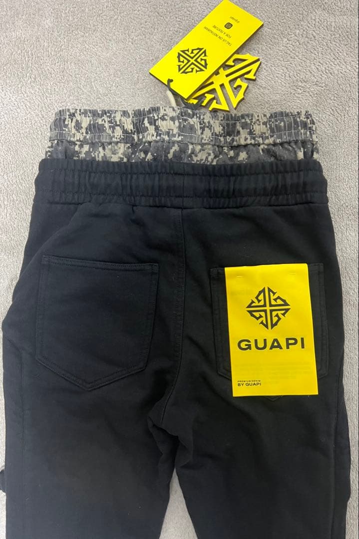 【新品未使用】GUAPI プレミアムスウェットパンツブラック28