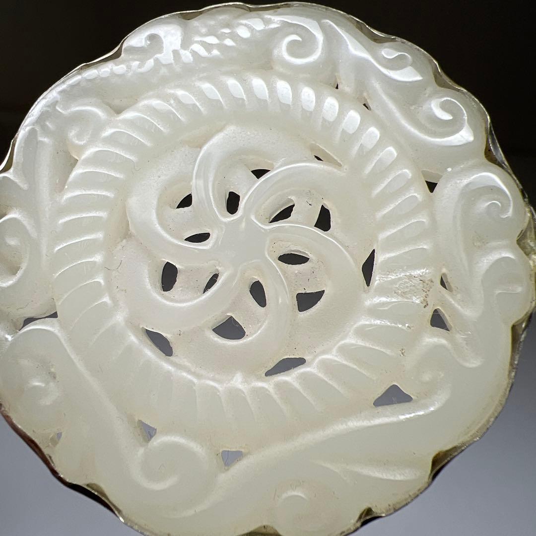 白砡ネックレストップ　25g 東Y7-1107☆2Fトヒチ